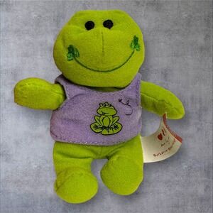Build A Bear Miniature Happy Go Lucky Frog Plush Shamrocks McDonalds Happy Meal